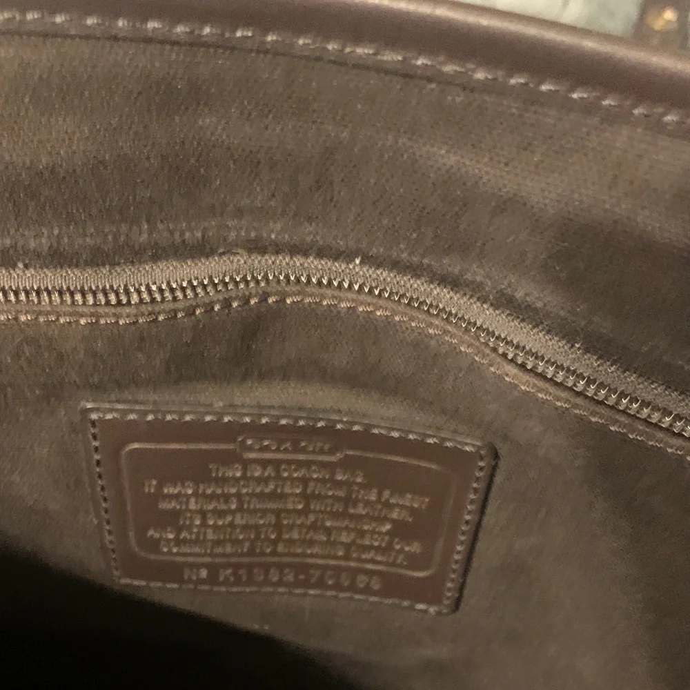 Coach Brown Signature Coated Canvas Messenger Bag